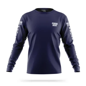 [FEDERAL AGENT] Men's Utility Long Sleeve [NVY/WHT]﻿﻿﻿