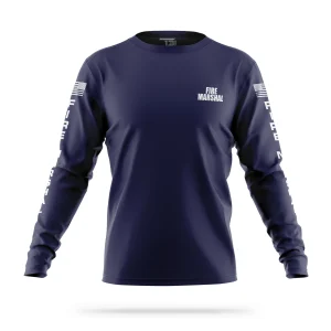 [FIRE MARSHAL] Men's Utility Long Sleeve [NVY/WHT]