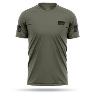 [MARINE PATROL] Men's Utility Shirt [GRN/BLK]
