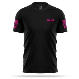 [POLICE] Men's Utility Shirt [BLK/PNK]