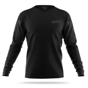 [SHERIFF] Men's Performance Long Sleeve [BLK/BLK]