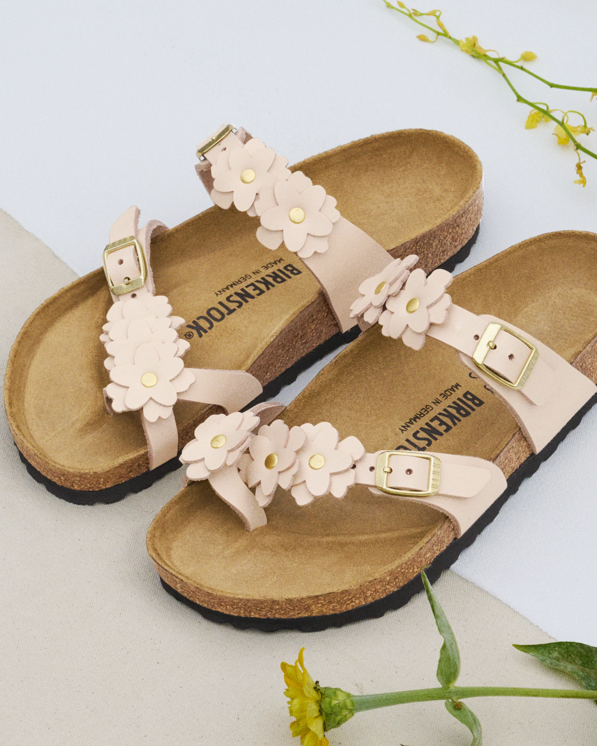 MAYARI FLOWERS - LIGHT ROSE - LEATHER